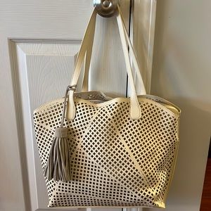 NWT Street Level Anthropologie Leather Tote